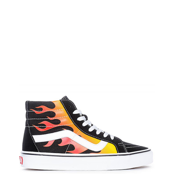 Vans Sk8 High Suede Fire/Black/White Fur(Хутро)