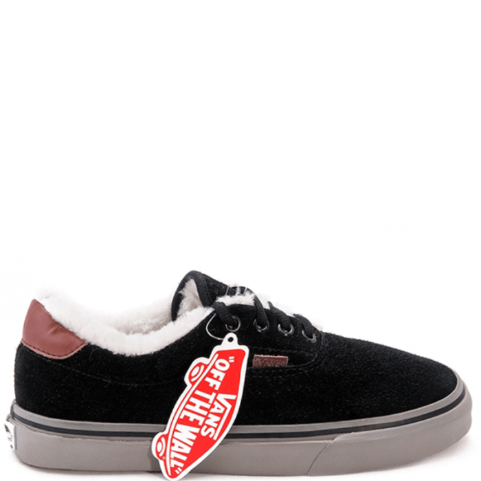 Vans Era Low Suede Black/Gray Fur
