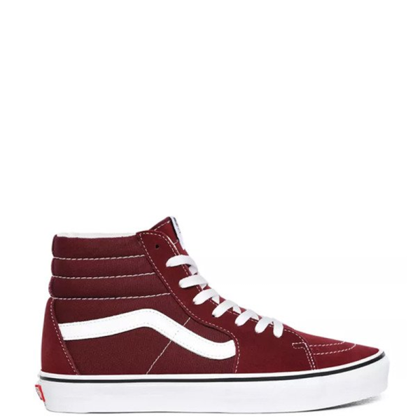 Vans Sk8 High Suede Bordo/White