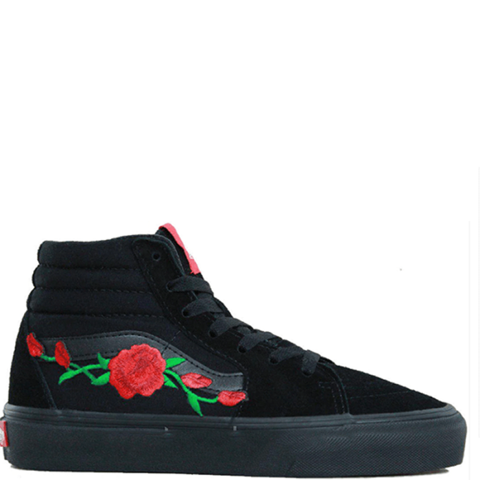 Vans Sk8 High Roses Black
