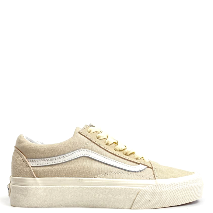 Vans Old Skool Platform (White/Beige)